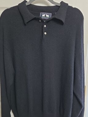 Men's Black Cashmere  Sweater